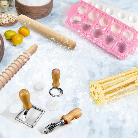 OARSE pasta drying rack with hanging spaghetti, dries evenly