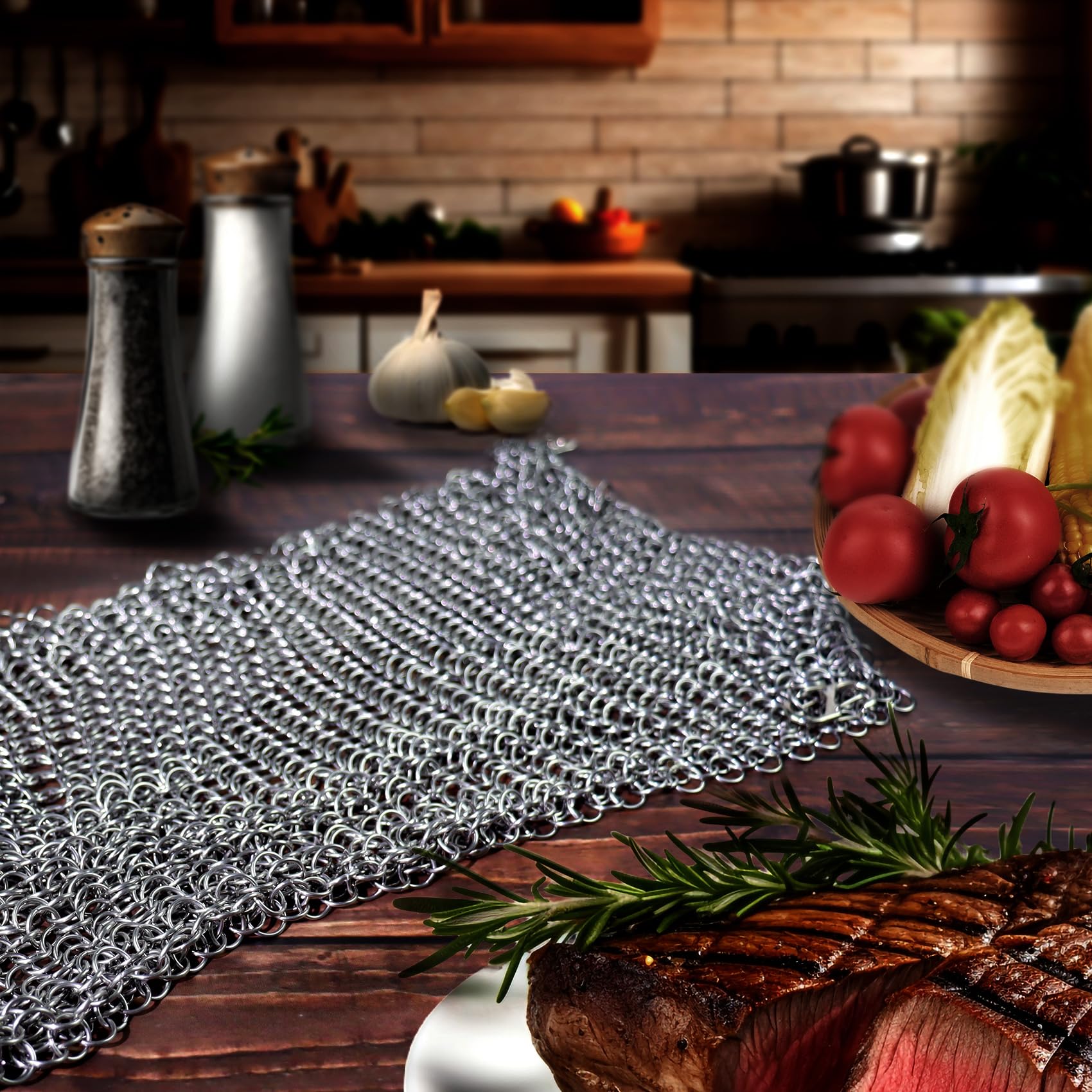 OARSE chainmail mesh design supports flexible kitchen use