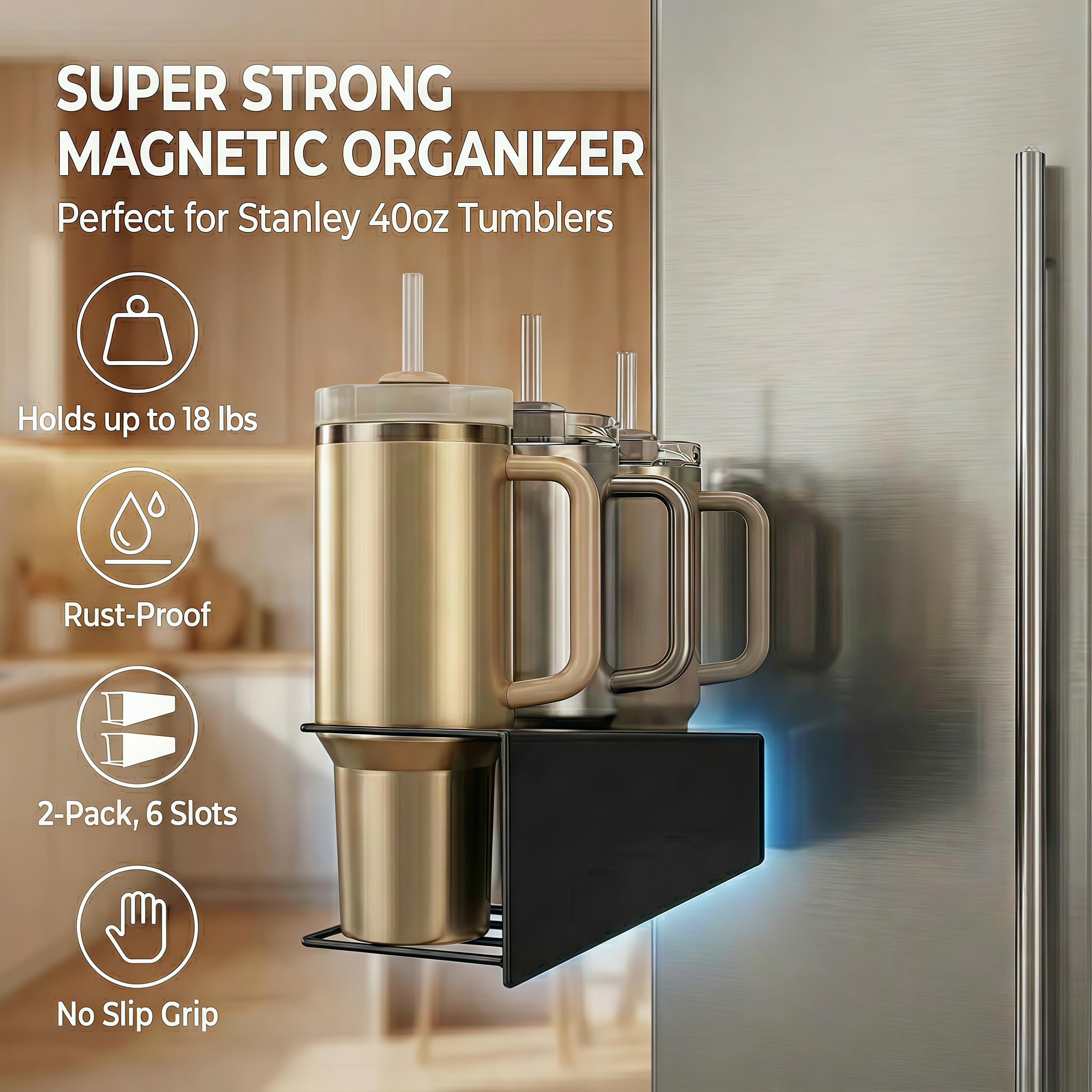 Oasis Origin 18lb magnetic panel provides strong hold on fridges and metal cabinets