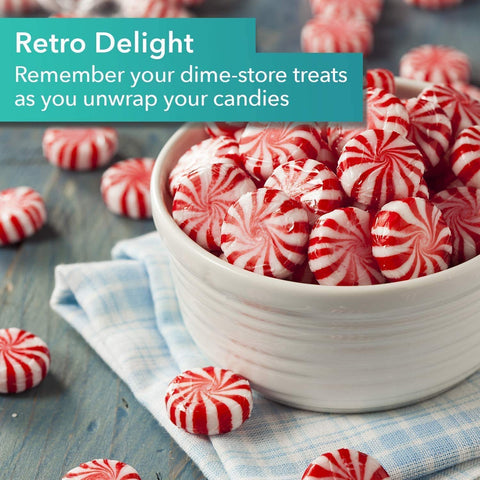 Oasis Supply retro-style wax paper wraps for candy prep and patty wrapping.