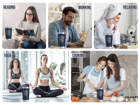 OASSIE double-wall insulation highlights staying cold for hours.