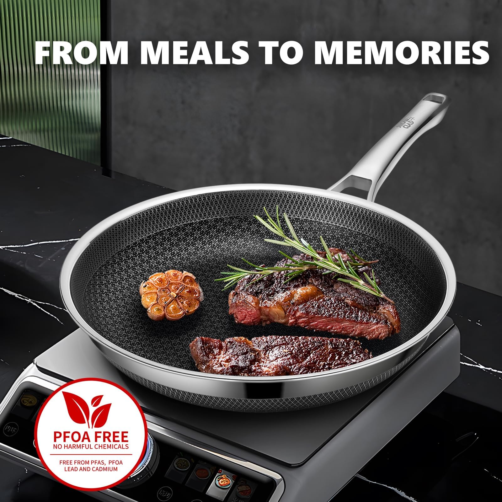 OATOFP triple pans set includes 8, 10, and 12 inches.