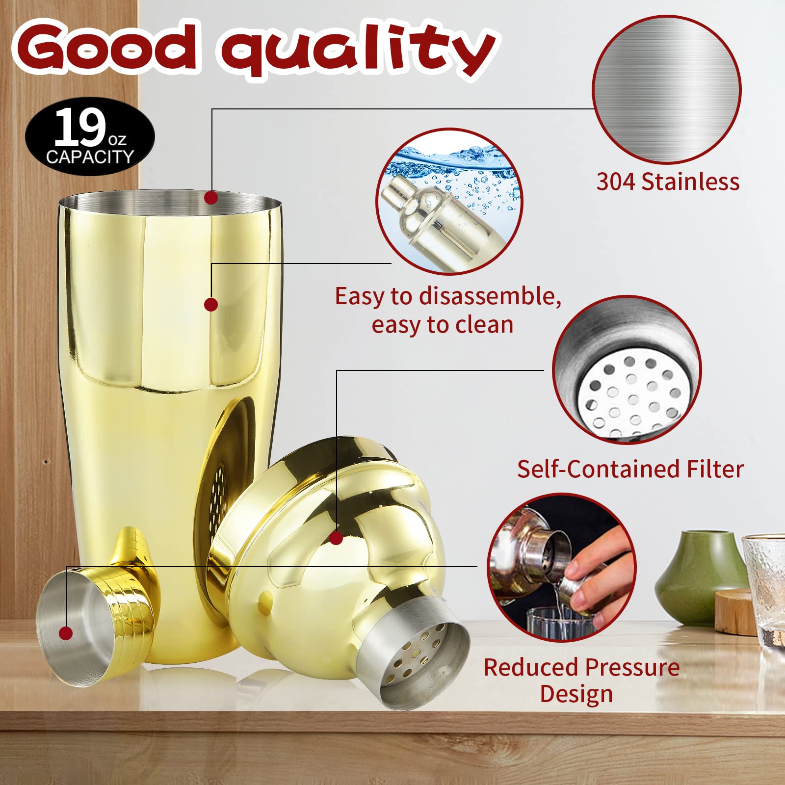 OBALY cocktail-strainer-and-jigger delivers precise measurements for cocktails.