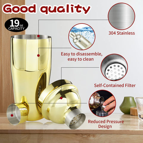 OBALY cocktail-strainer-and-jigger delivers precise measurements for cocktails.