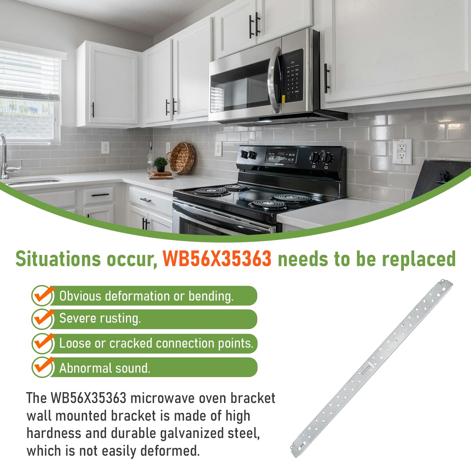 Obida WB56X35363 bracket is packaged securely for easy replacement.