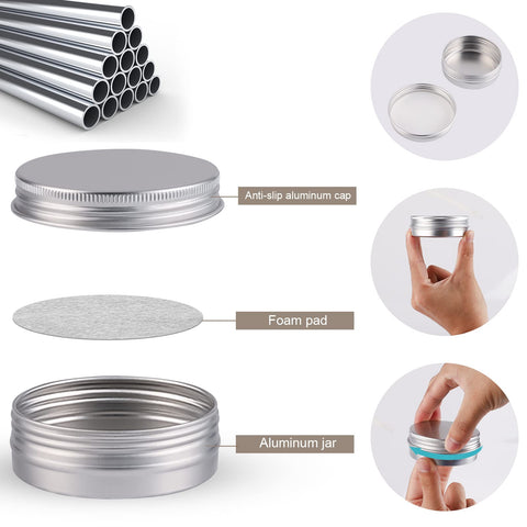 OBKJJ candle-making tin in 2 oz size with label-friendly surface.