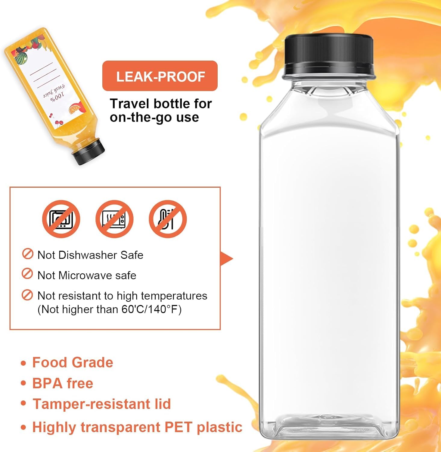 OBKJJ included funnel simplifies pouring into each 16oz bottle