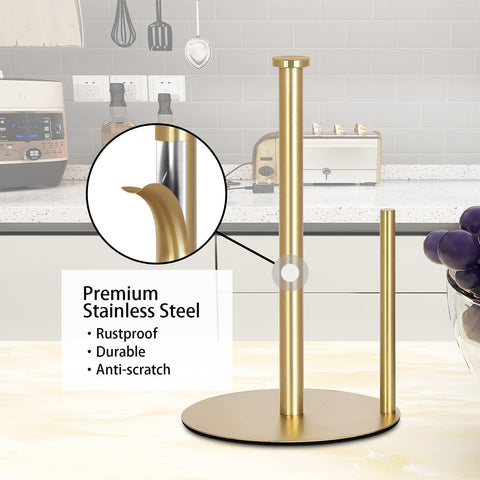 OBODING gold holder base with anti-slip pad protecting surfaces.