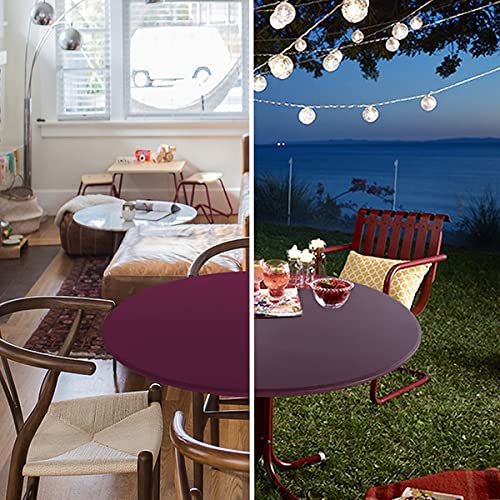 Obstal elastic round-tablecloth close-up highlighting high-stretch fabric for quick setup.