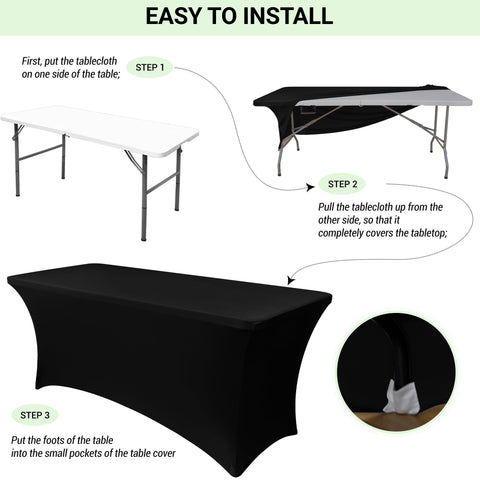 Obstal protective, stain- and wrinkle-resistant table cover for indoor or outdoor use.