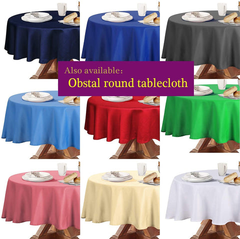Obstal table cloth ideal for stylish dining setups and events.