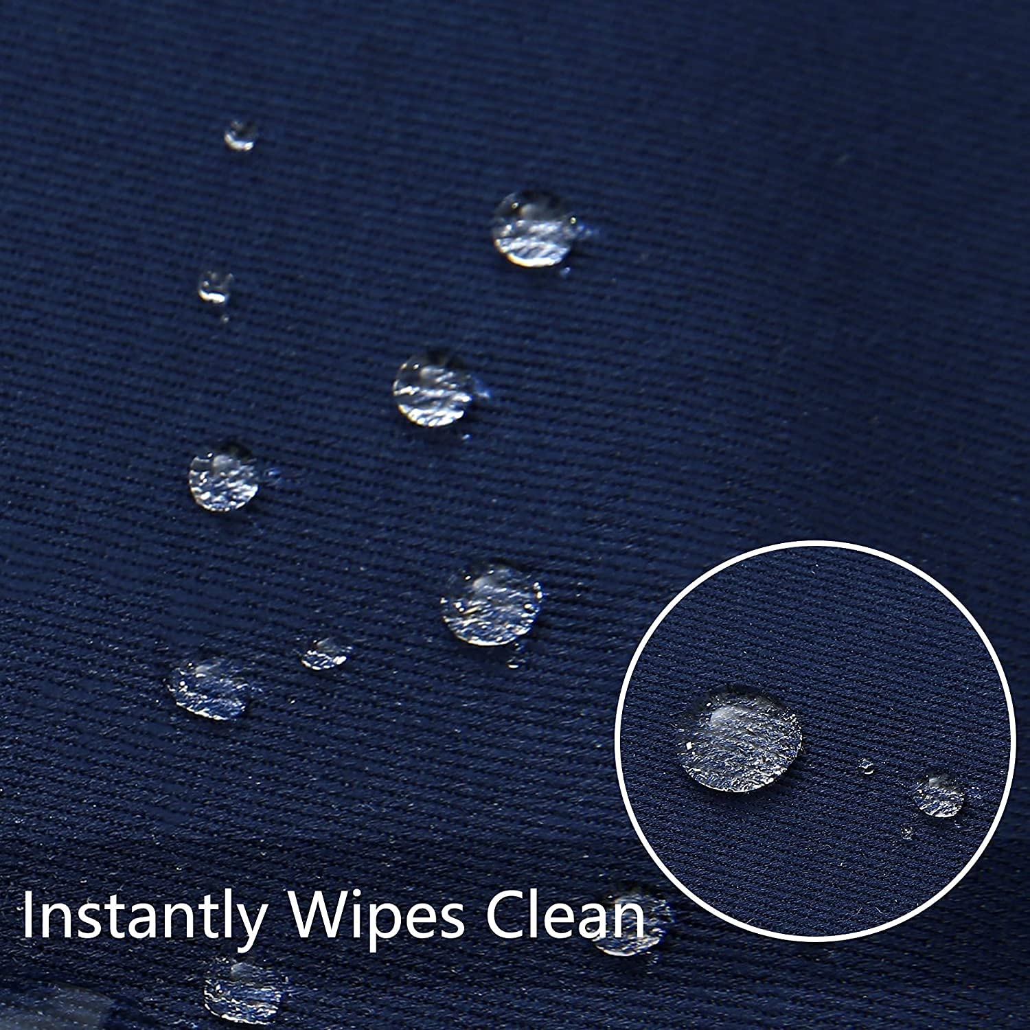 Obstal table cloth with water-resistant finish keeps surfaces dry after drinks.
