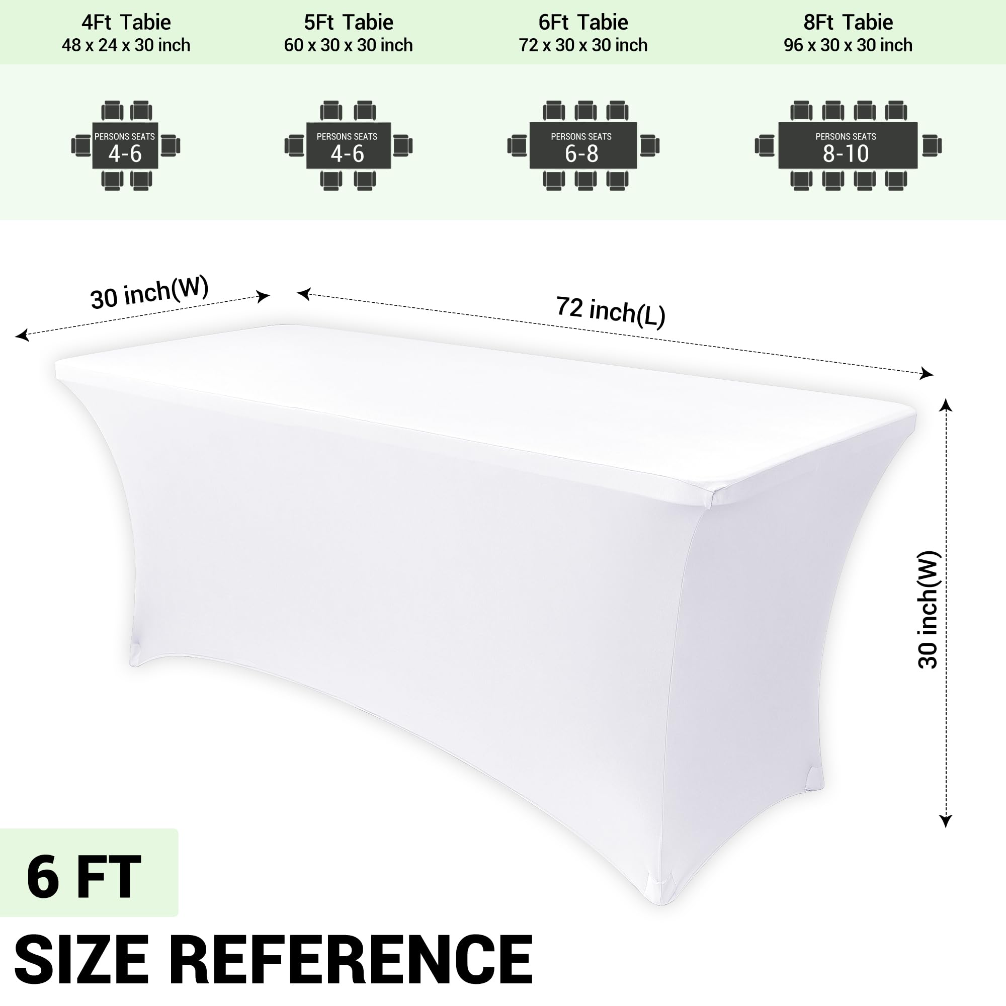 Obstal stain-resistant table cover maintains a pristine appearance indoors or outdoors.