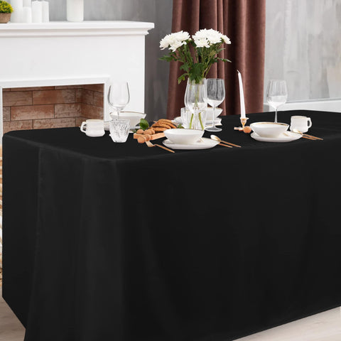 Obstal waterproof tablecloth keeps tabletops protected indoors and outdoors
