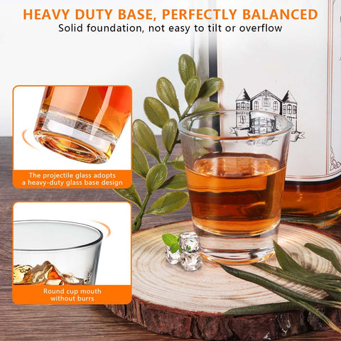 OBTANIM shot glasses are dishwasher safe for quick cleanup.
