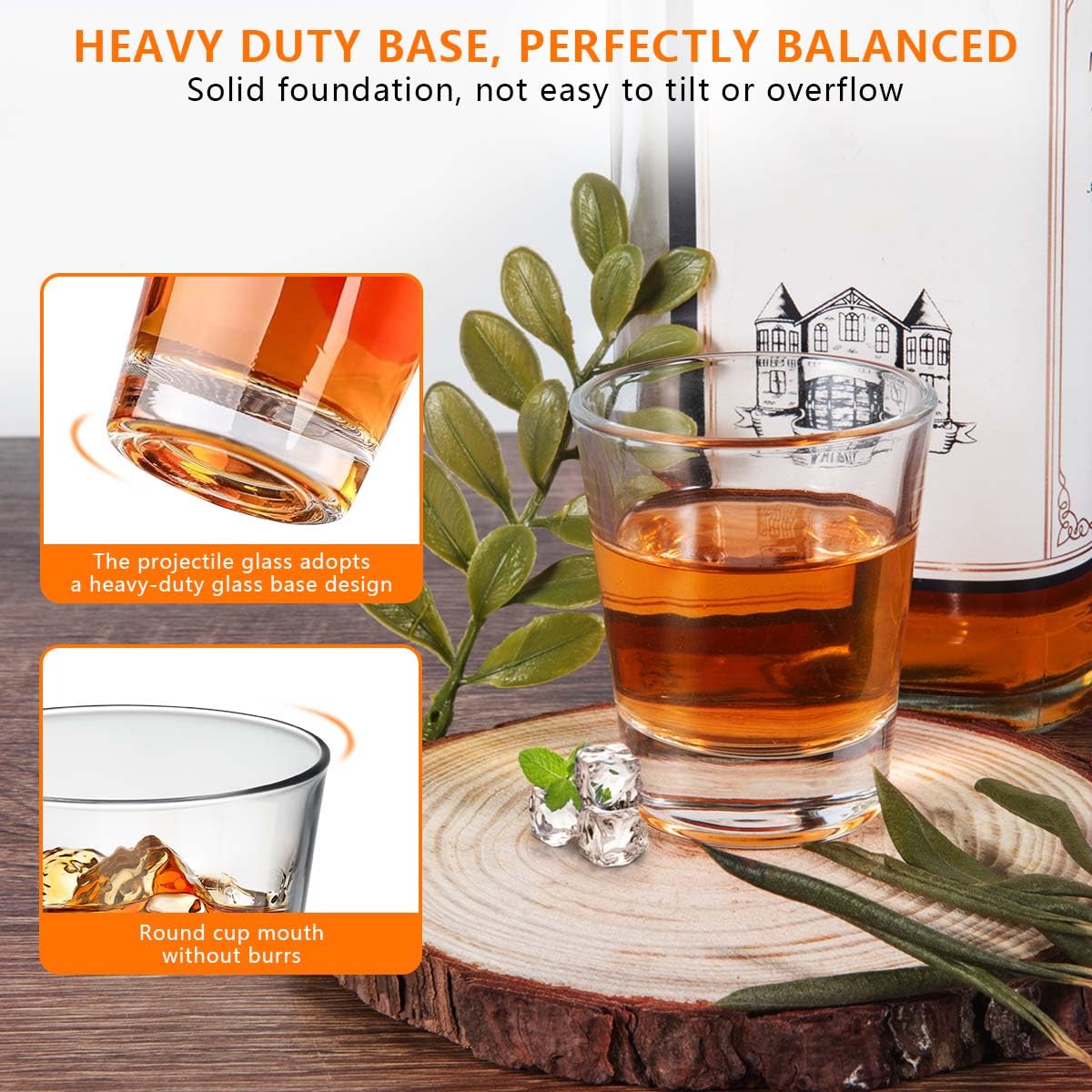 Obtanim set of 12 shot glasses for gatherings, bars, or home parties