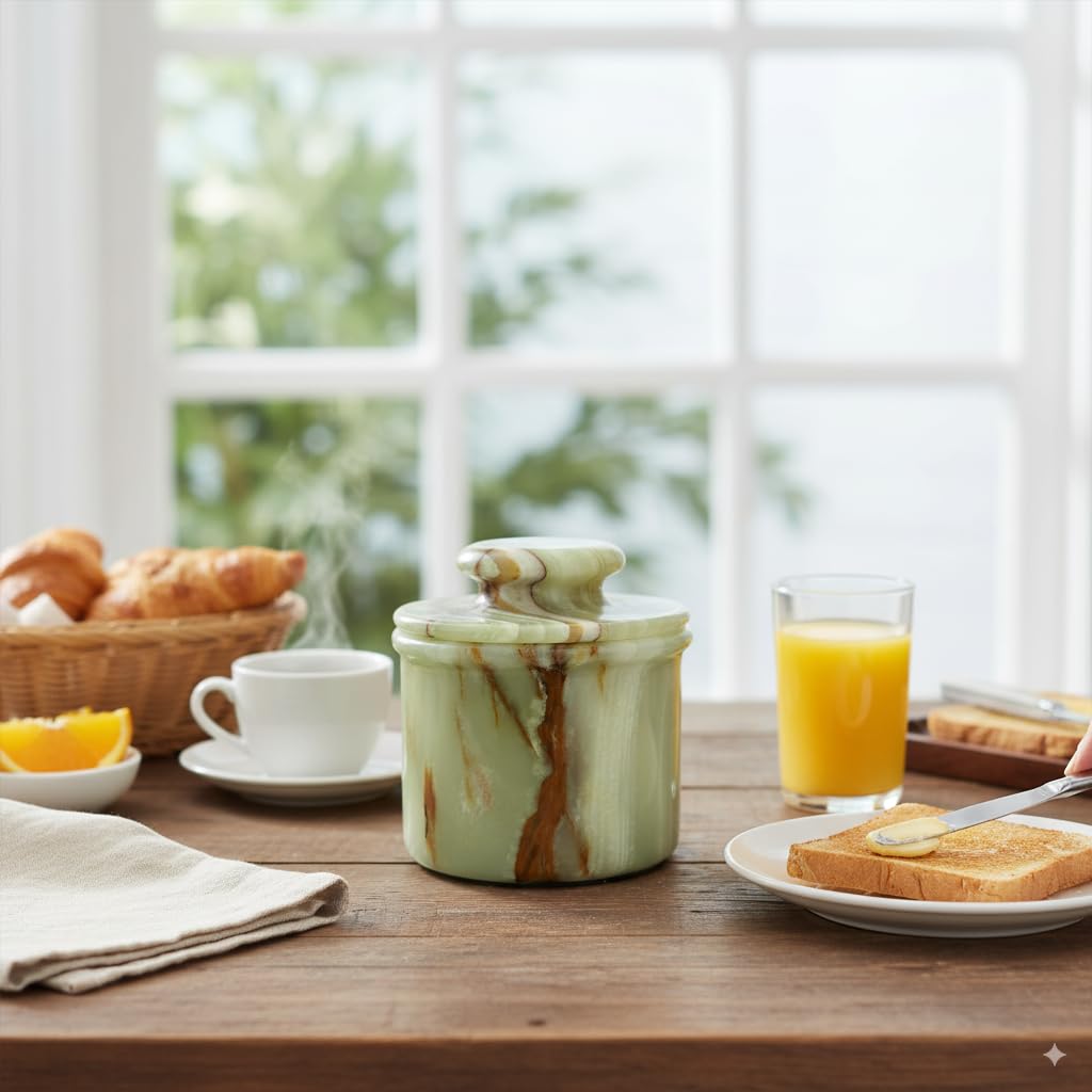 Top view emphasizes compact design that saves counter space.