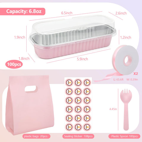 OcePor 6.8oz mini loaf pans in oven offer convenient single-serving baking.