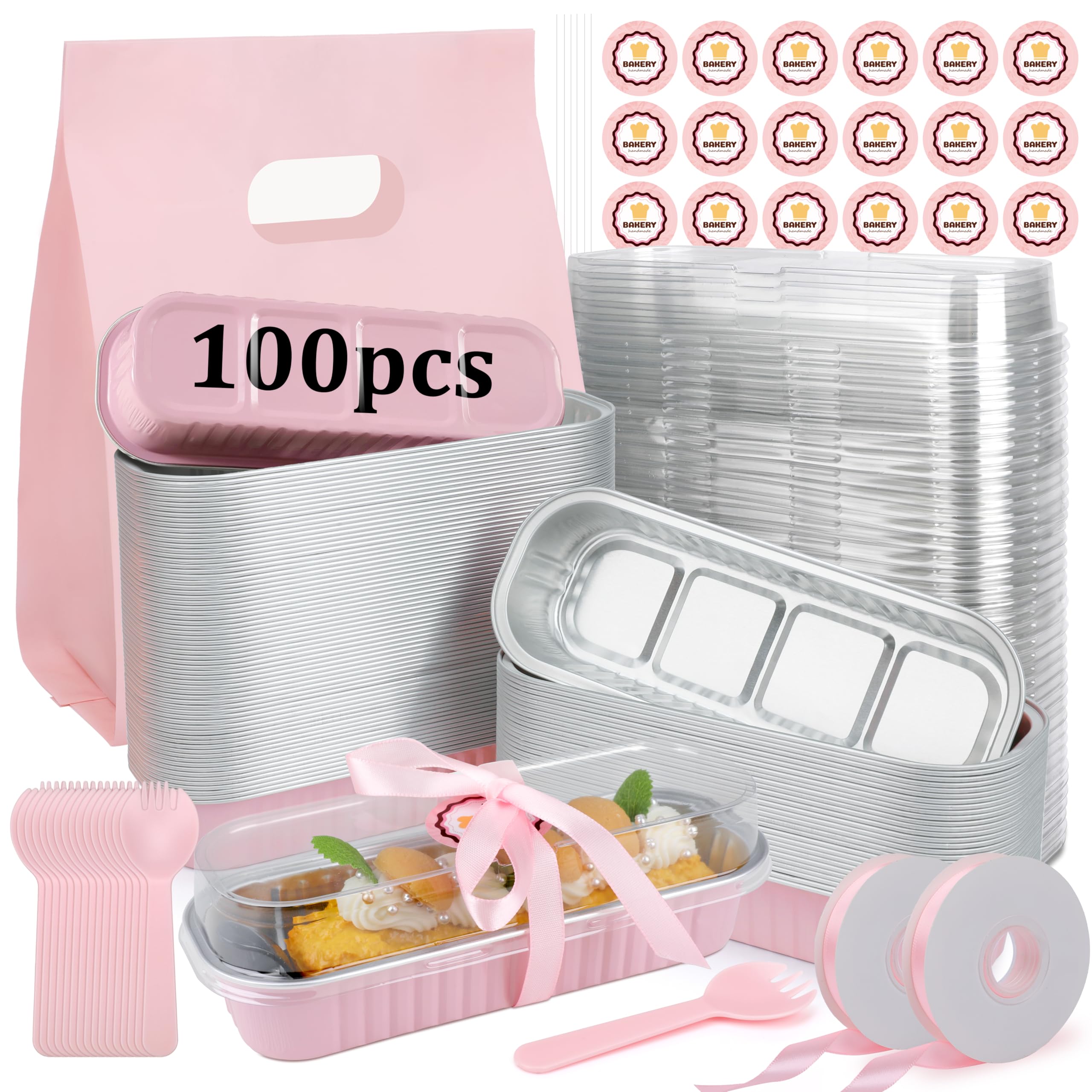 OcePor mini loaf pans with lids pack for organized portioning and easy transport.