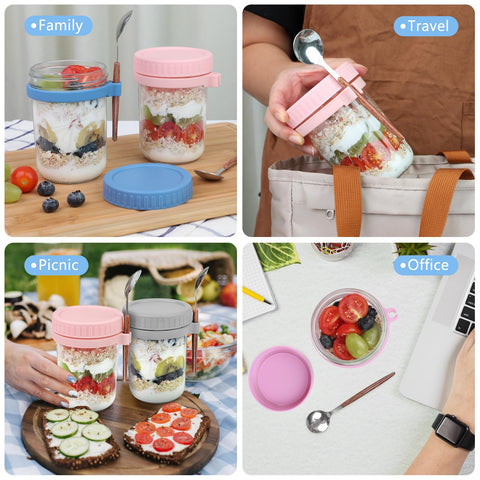 OcePor glass jars provide clear visibility of contents at a glance.