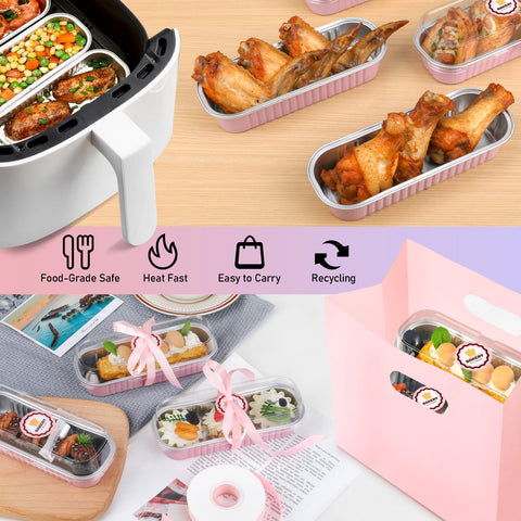 OcePor pack of 50 mini bake pans enables quick batch prep and cleanup.