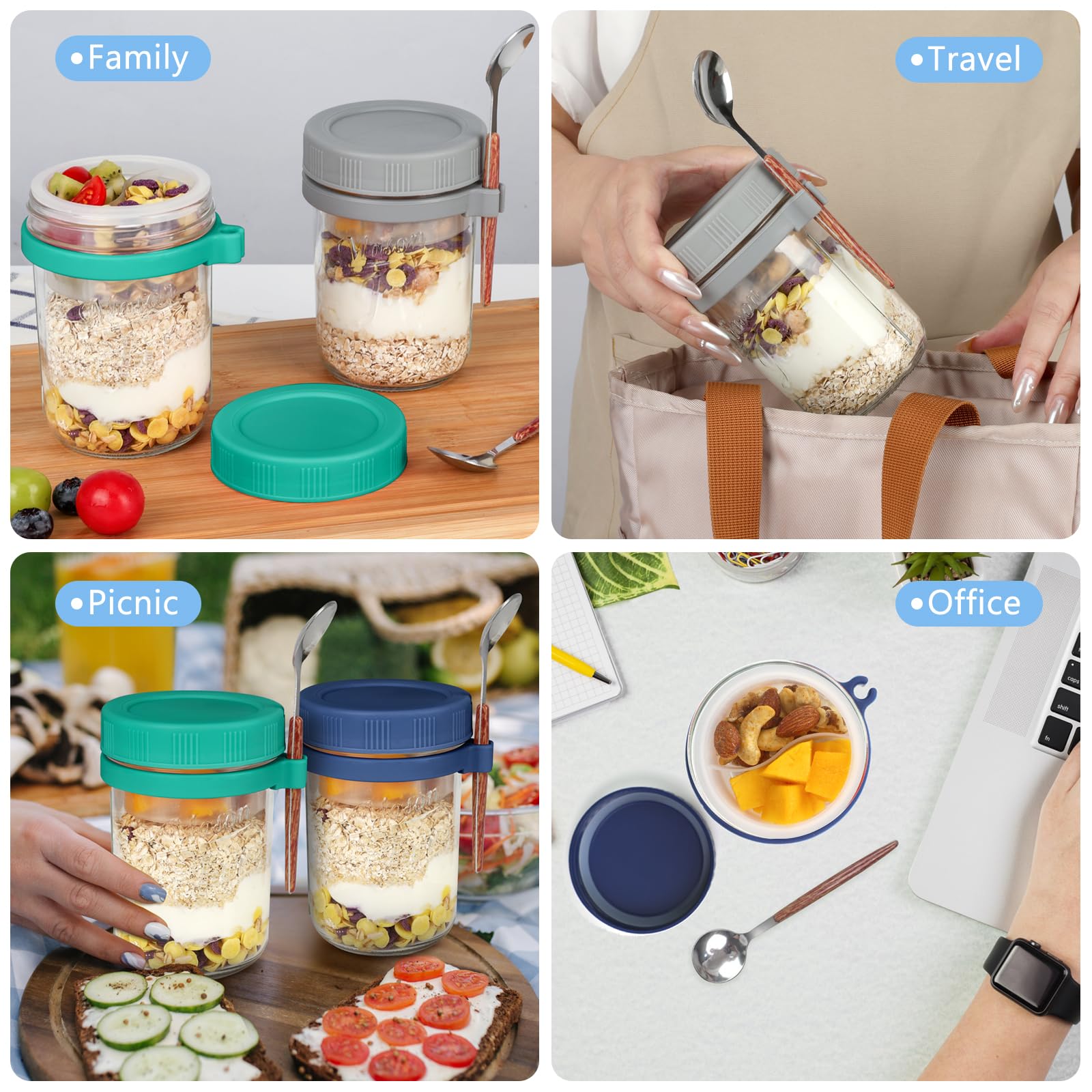 OcePor six vibrant colors for organized, colorful breakfast routines.