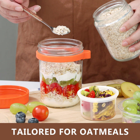 OcePor wide-mouth glass jar designed for easy filling and cleaning.