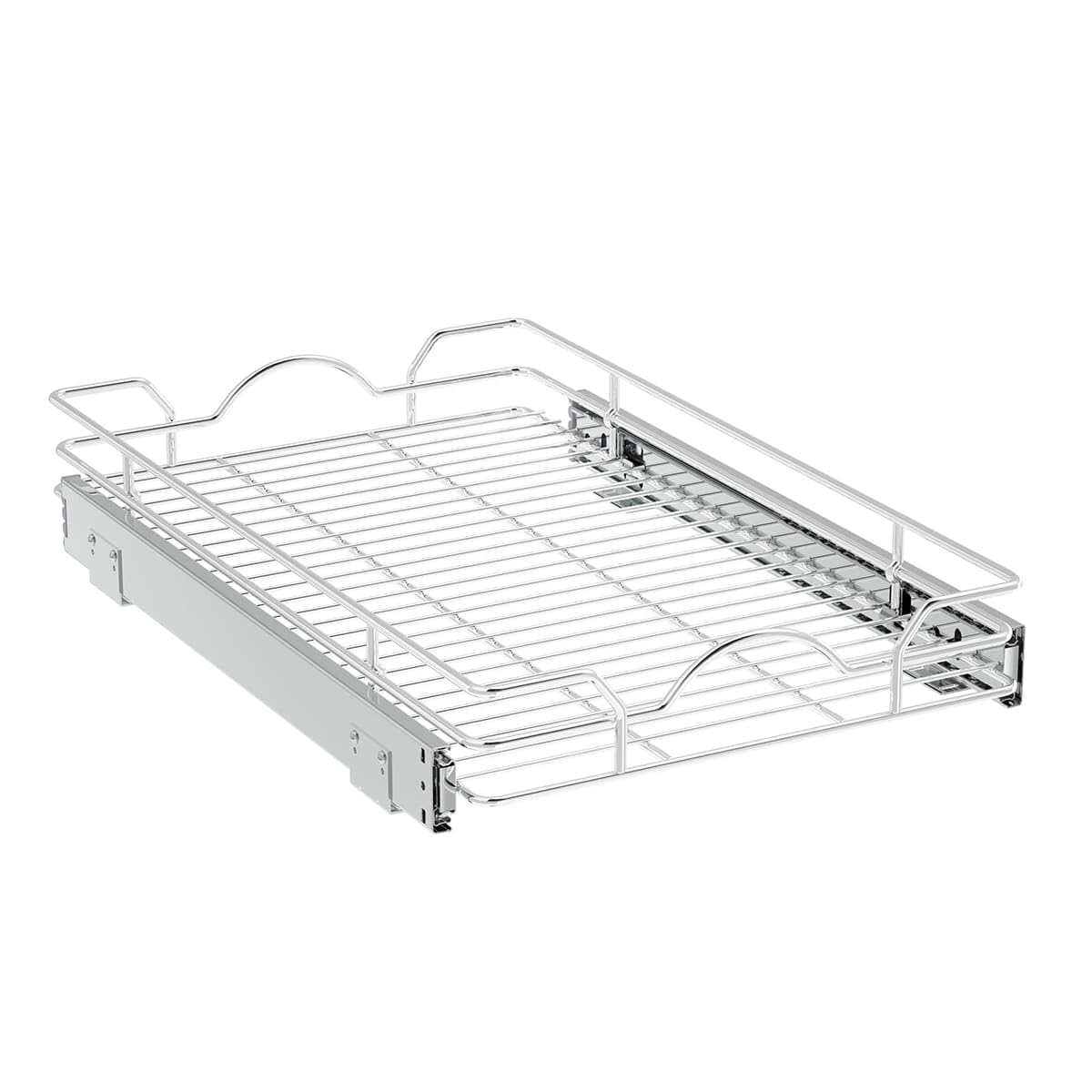 OCG pull-out cabinet organizer with shelves clarifies deep cabinet storage and access