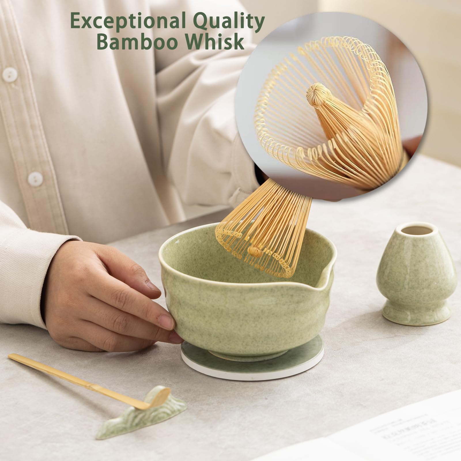 Ochcahser matcha coaster to protect surfaces