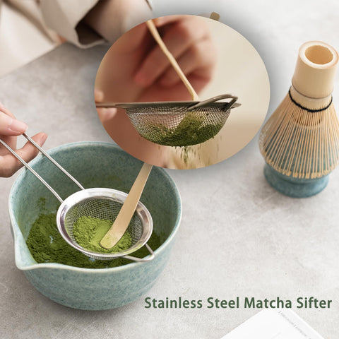 Ochcahser Matcha Kit matcha scoop aids precise measurement for balanced tea.