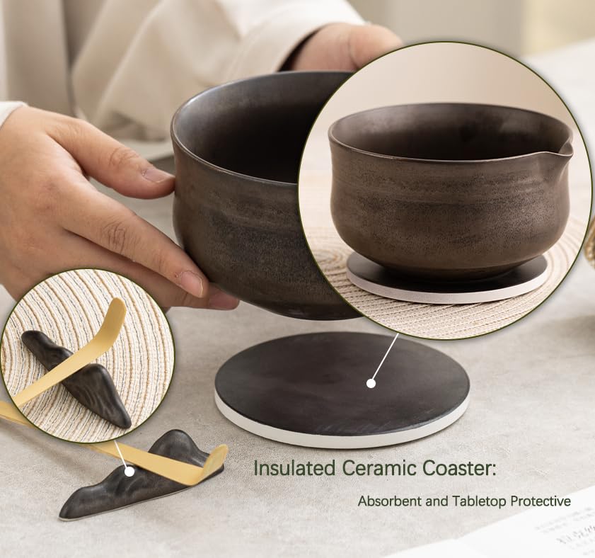 Ochcahser stainless steel sifter for silky, lump-free matcha powder