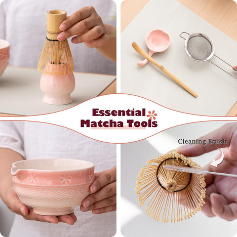 Ochcahser whisk holder keeps tools organized on the tea counter