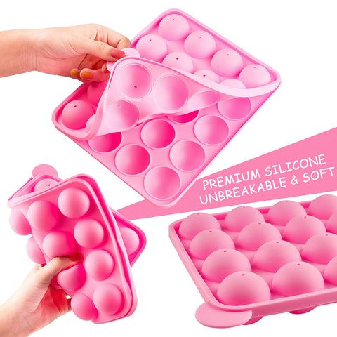 Ocmoiy cake pop sticks and wrappers for quick assembly