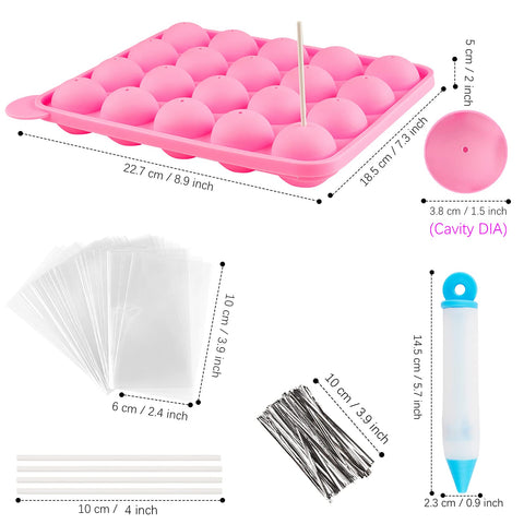 Ocmoiy decorating pen with four tips for creative cake pops