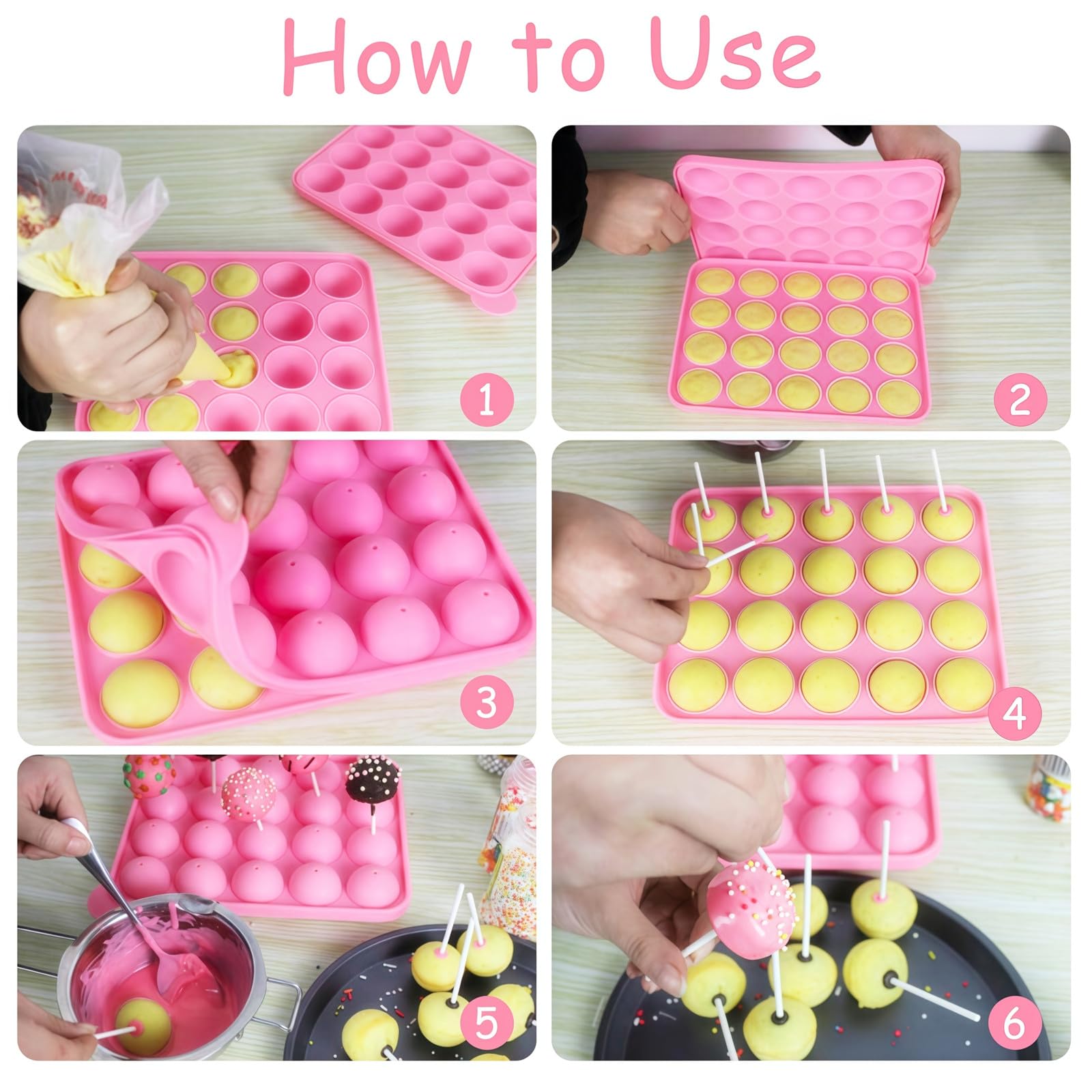 Ocmoiy silicone mold for easy release and cleanup