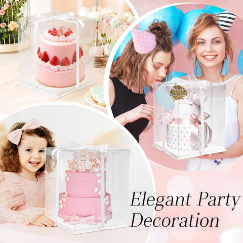 Ocmoiy versatile cake box packaging for gifts, desserts, or crafts.