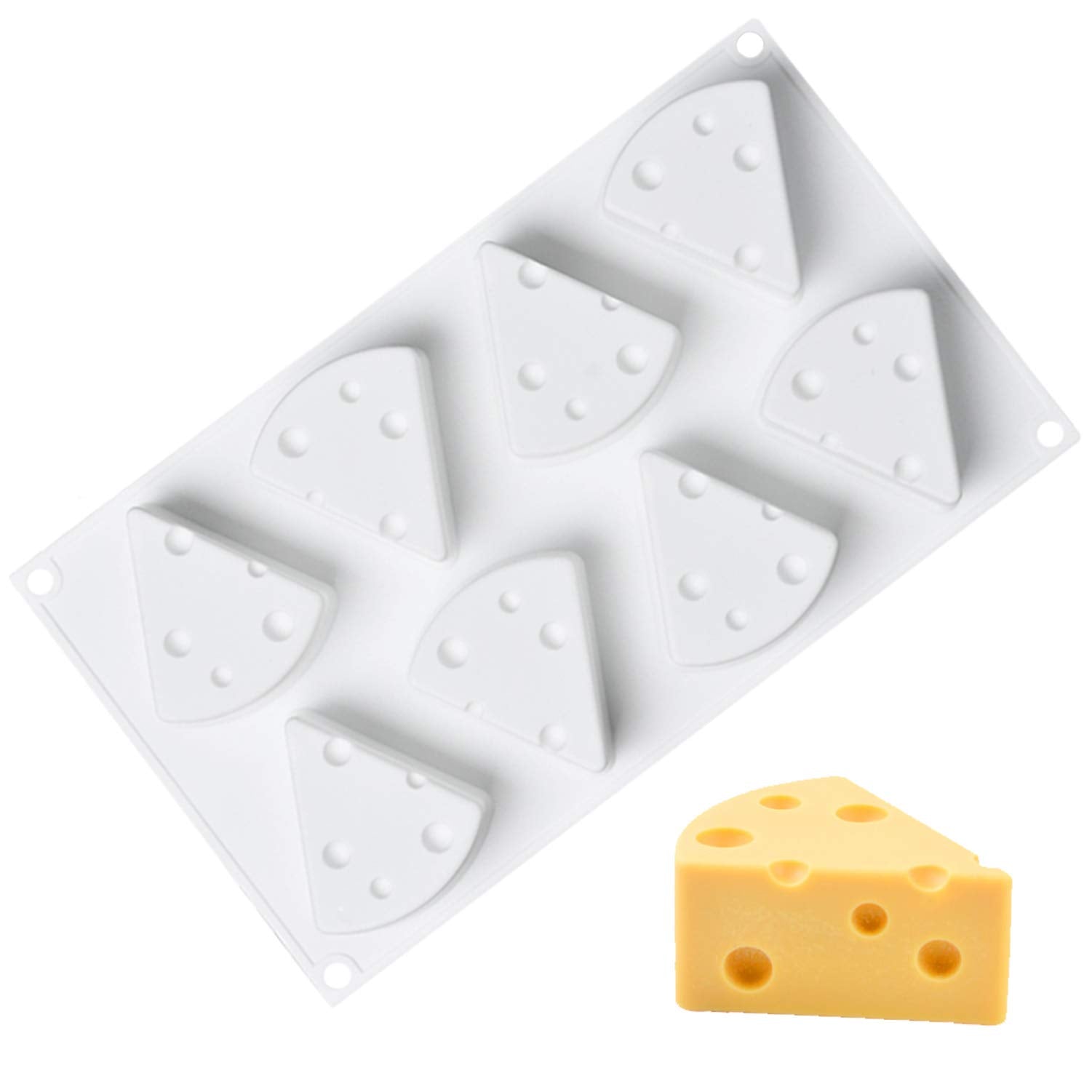 OCPO Kitchen cheese silicone mold with 8 cavities for easy mousse and cheesecake