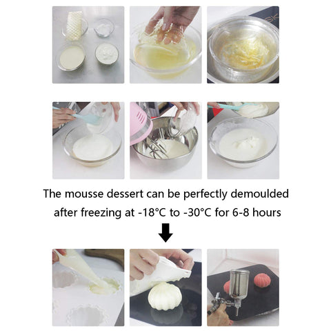 OCPO Kitchen cheesecake and pudding mold for neat portions