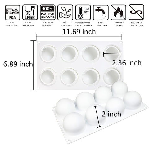 OCPO Kitchen silicone mold with non-stick surface for quick cleanup.