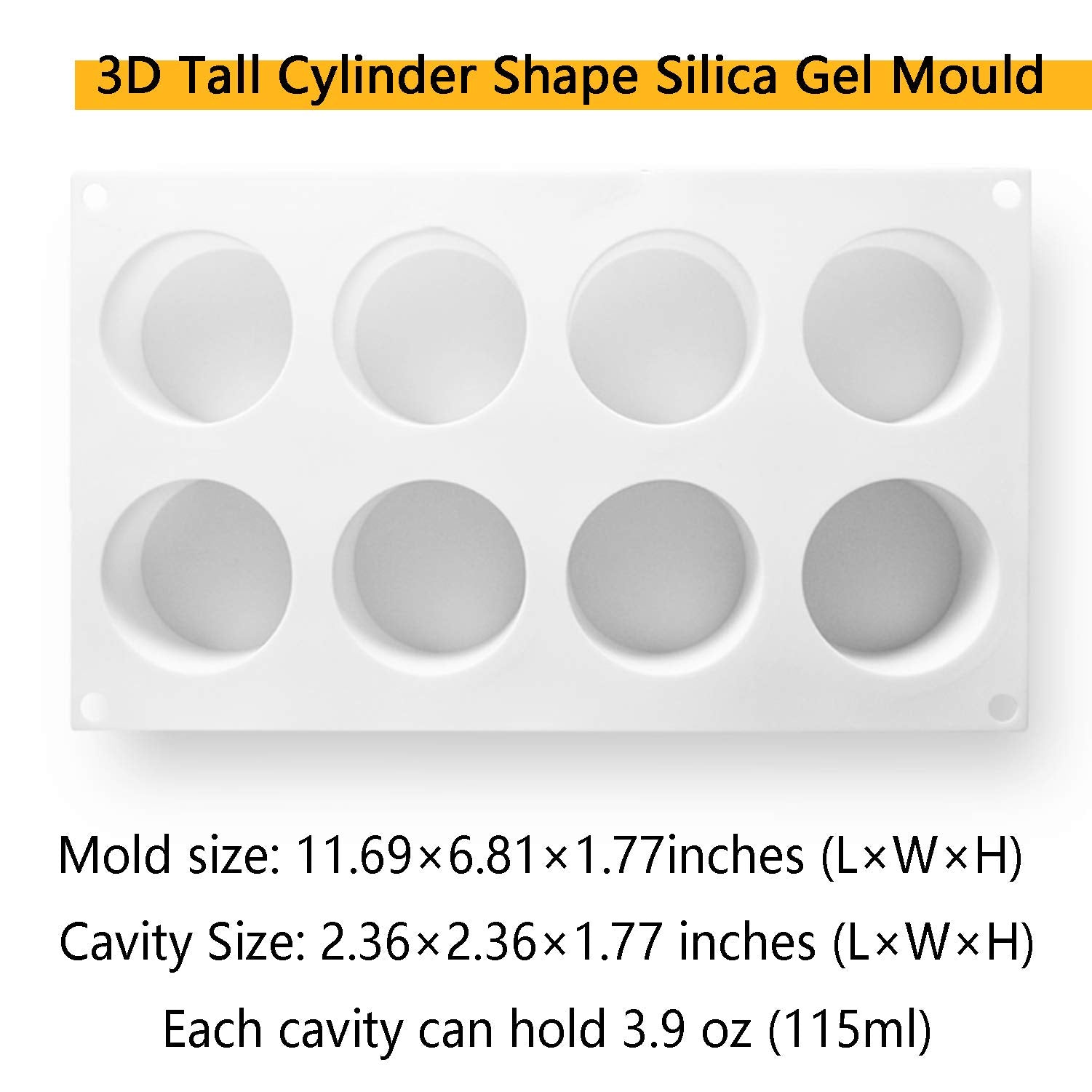 OCPO Kitchen eight-cavity mold ready for evenly portioned desserts.