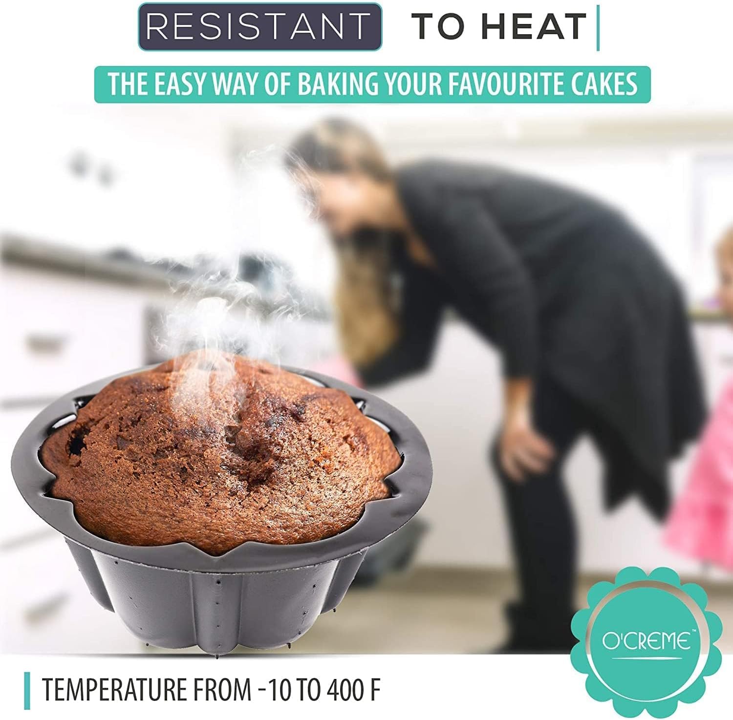 O'Creme food-safe plastic pans weigh under 0.38 oz for easy handling.