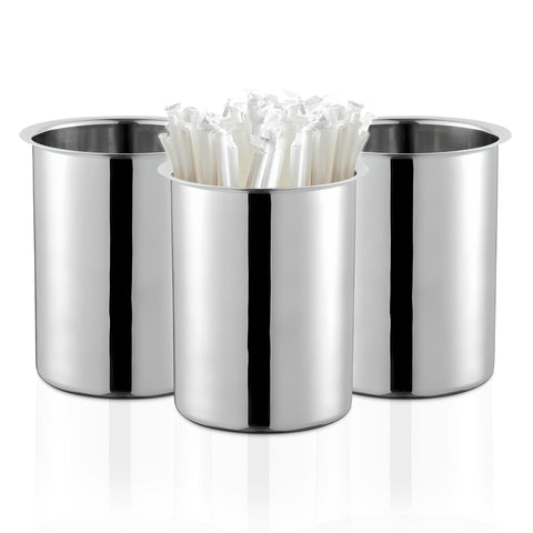 OCS Parts 6.75-inch utensil holders set of 3, front view for organized counters.