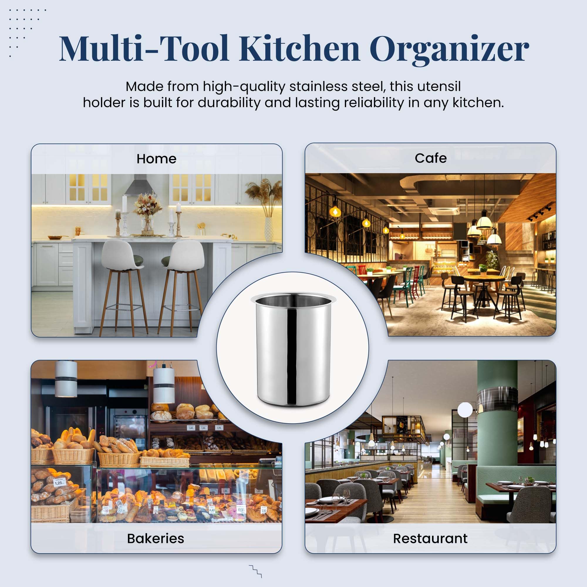 OCS Parts set of 3 with elegant finish complements contemporary kitchens.