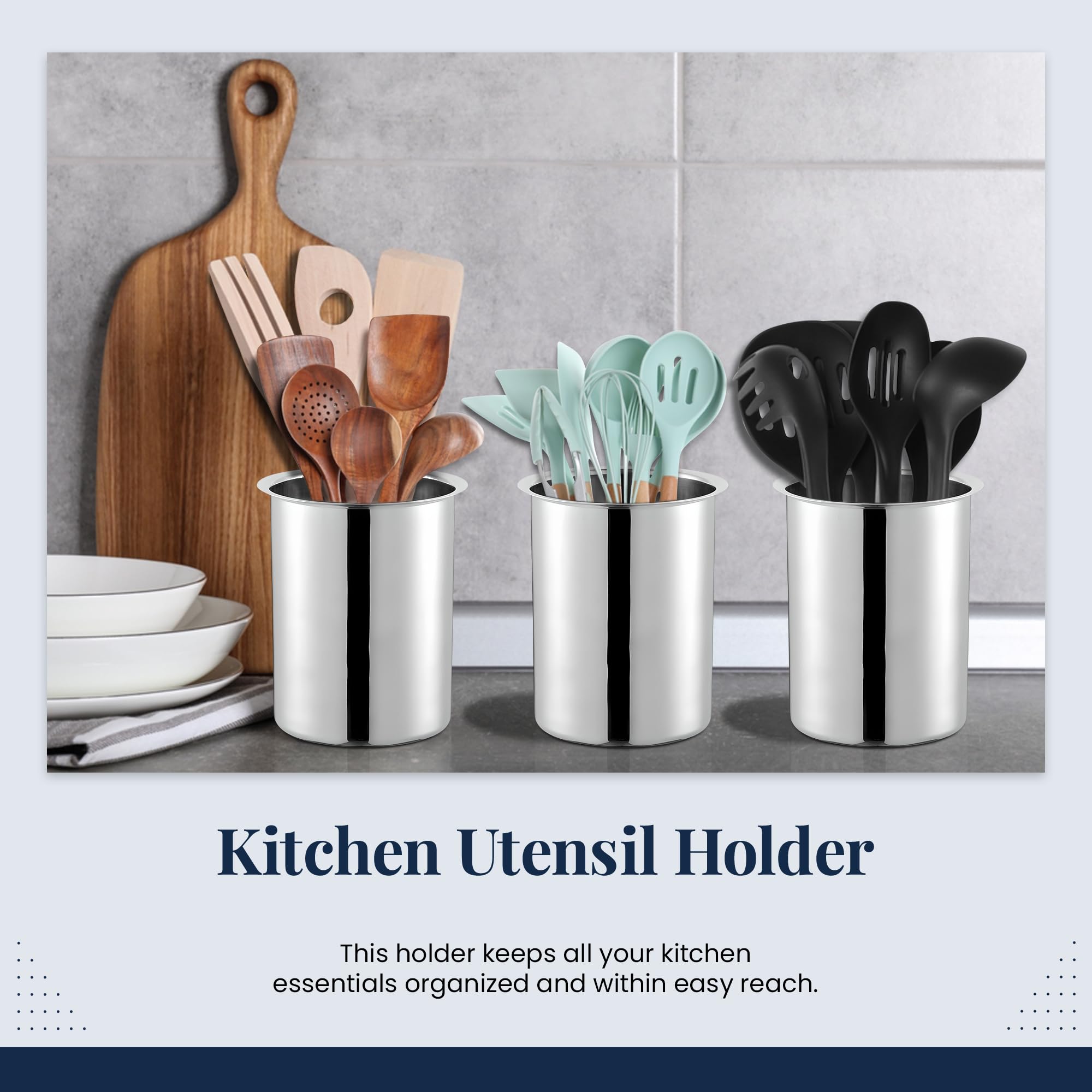 OCS Parts durable stainless steel construction for lasting kitchen organization.