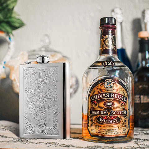 Octaville compact coat-pocket flask easy to carry