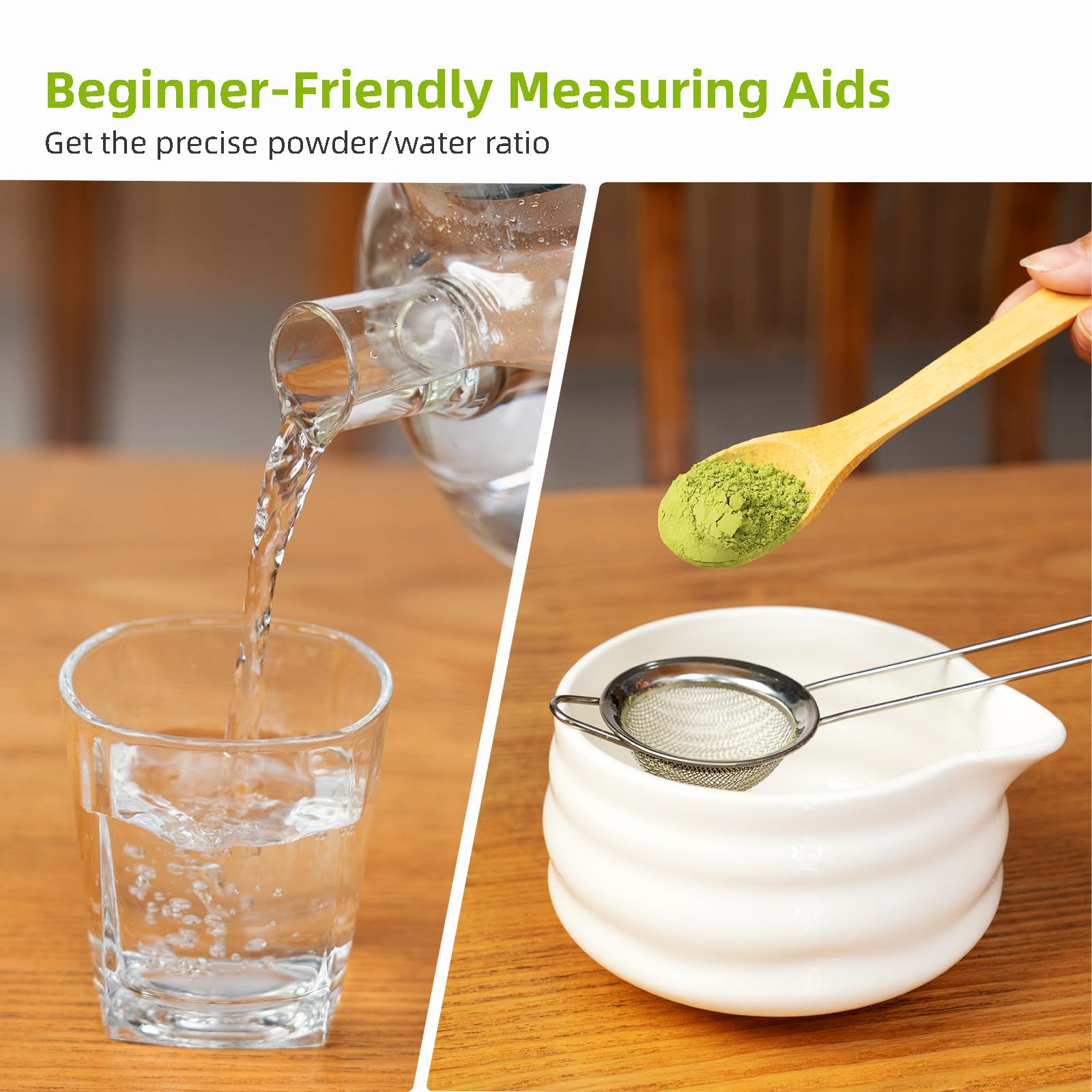 Odaserat ceramic matcha bowl with glaze for even mixing and elegant presentation.