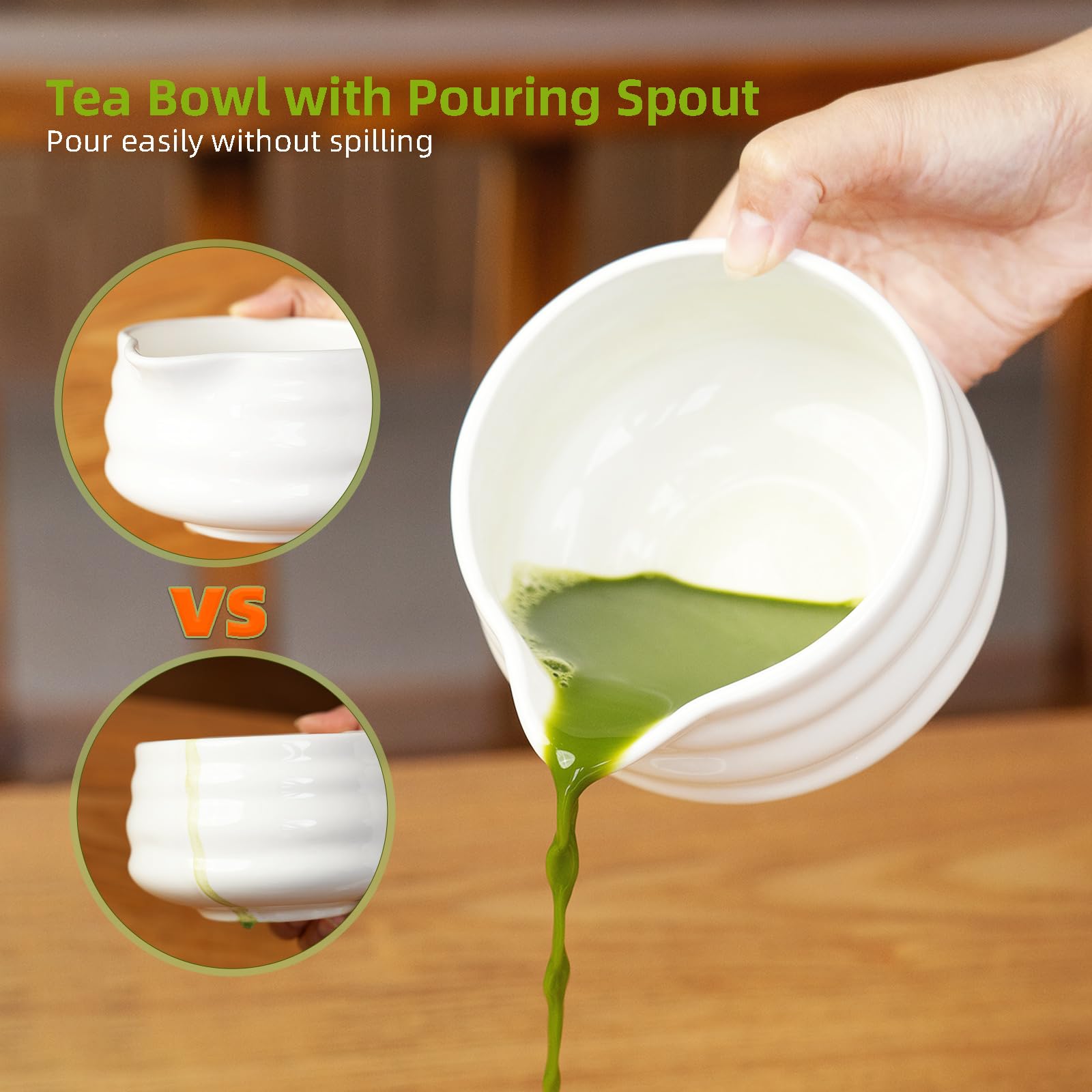 Odaserat stainless steel sifter for fine, grit-free matcha and vibrant color.