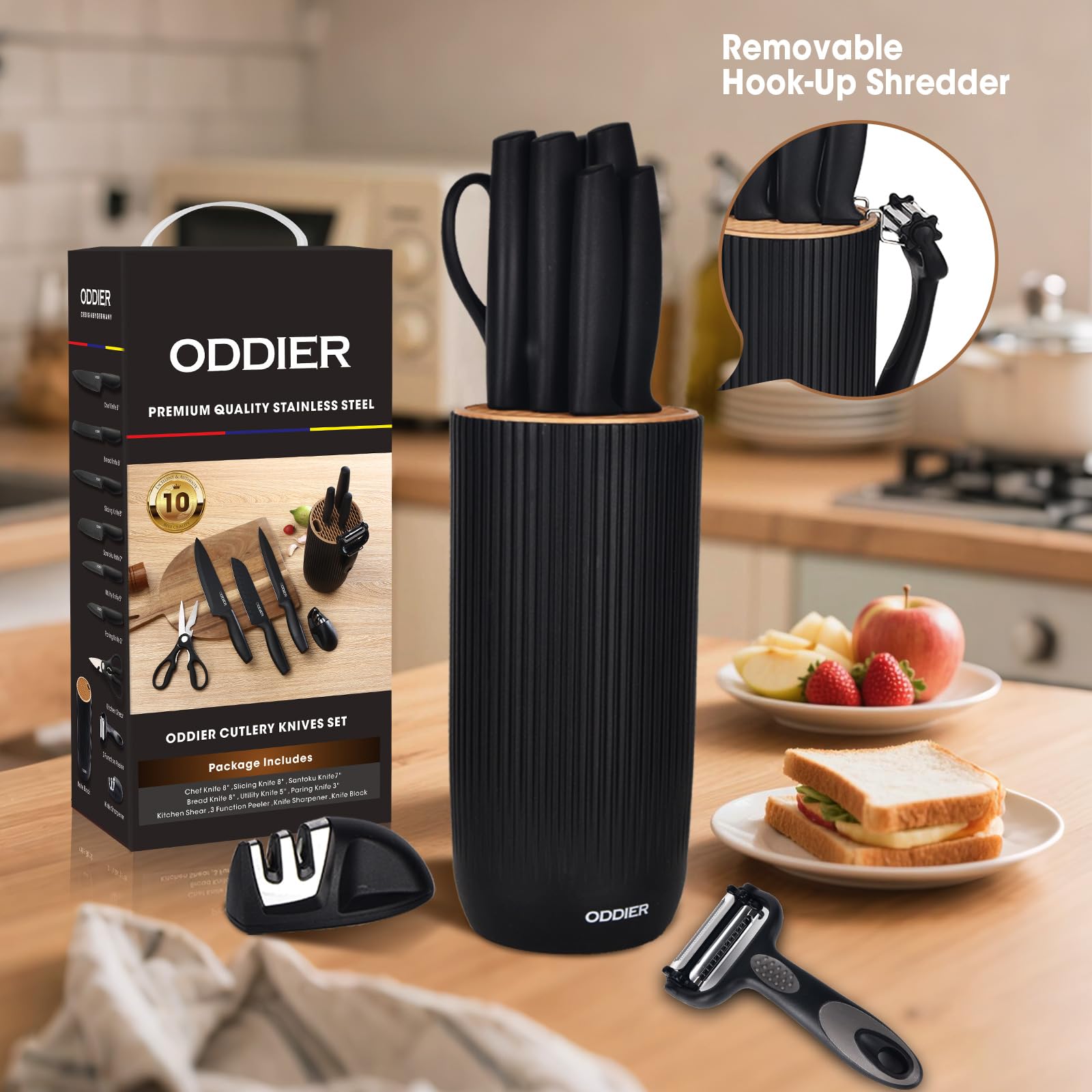 ODDIER blades close-up displaying a sharp edge for precise slicing