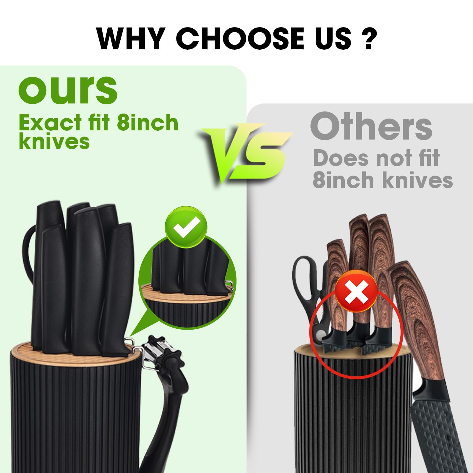 ODDIER knives and block are dishwasher safe for easy cleanup