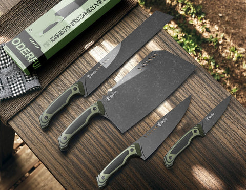 ODERFUN knife in action for fruit and veggie prep